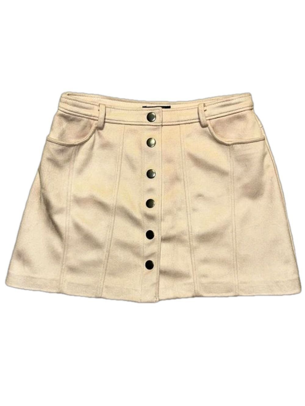 Zara Faux Suede Pink Mini Skirt: Size M